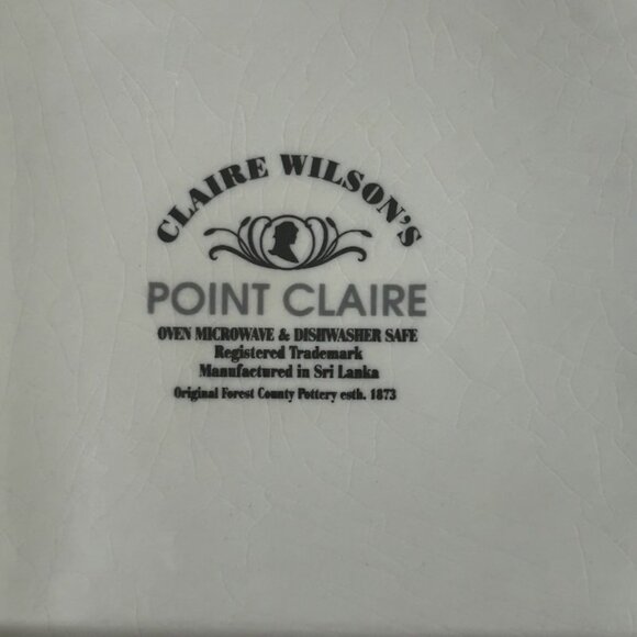 Vintage Claire Wilson's Large Ceramic Cookies Canister "Point Claire" Line - Picture 7 of 8